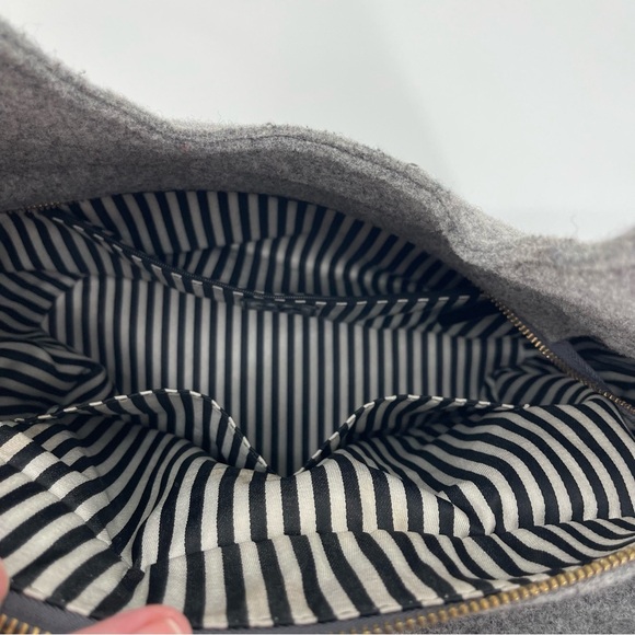 Kate Spade Lg Walker Park Tate Wool Bow Bag Romantic Coquette Luxury Feminine - Picture 9 of 15